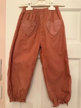 NWT Wild Wawa Girls Blush Heart Pocket Pants size 5-6Y